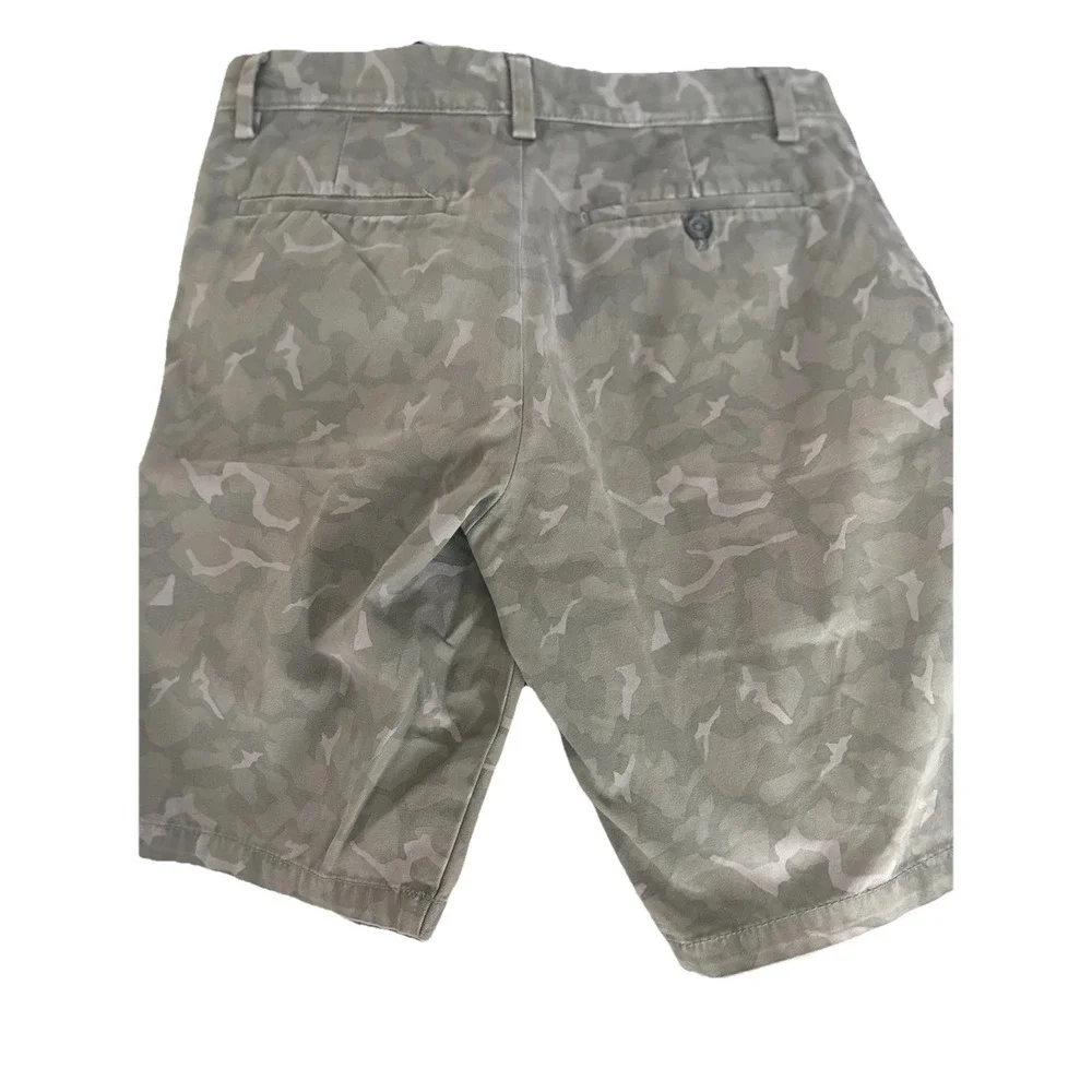 Banana Republic Shorts Mens 30 X 9‎ In  Camo Chino High Rise Pockets Aiden Fit
